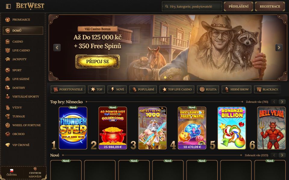 Betwest Casino — lobby